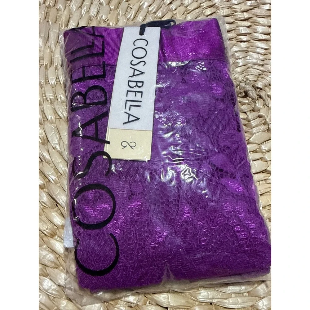 Cosabella Never Say Never Lace‎ Classic Trunk Boxer Brief Deep fuchsia lace XL
